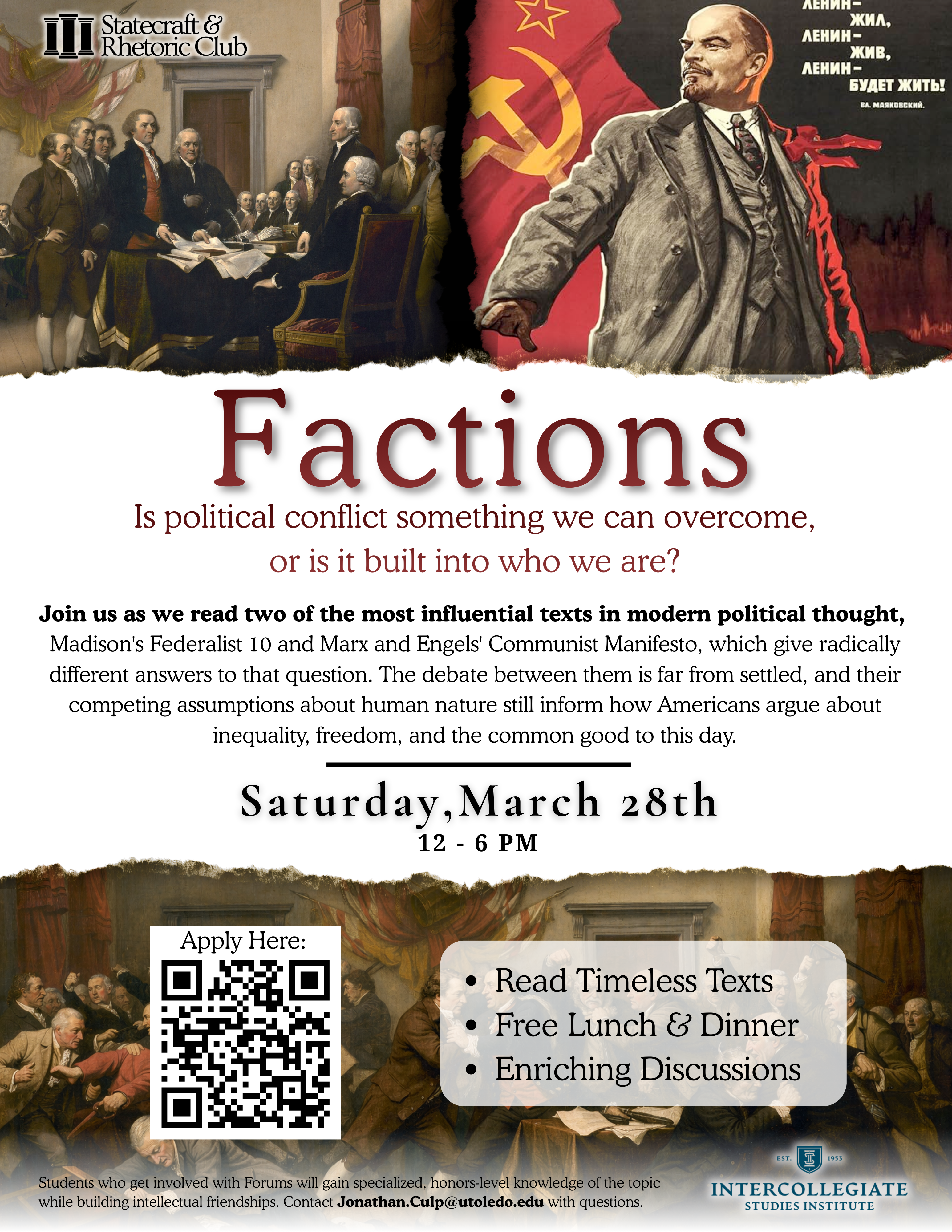ISI Forum — Factions flyer